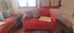 Sofa 2x orange Bild 2