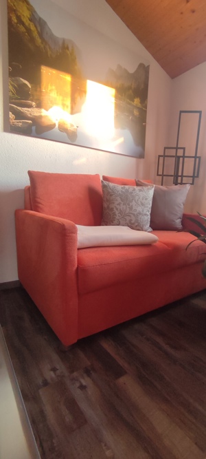 Sofa 2x orange Bild 3
