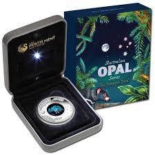 Australien: 1 Dollar 2014   Opal-Serie Tasmanischen Teufel - 1 oz. Silber in PP - sehr rar ! Bild 2