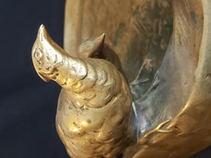 Jugendstil Wiener Bronze Messing Aschenbecher Raucherset  Bild 3