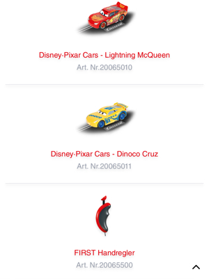 2x Carrera Rennbahn Set 1. First Disney Pixar Cars Bild 3