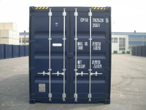 20 Fuß High Cube Lagercontainer   Seecontainer mit Holzfußboden Bild 1