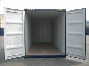 20 Fuß High Cube Lagercontainer   Seecontainer mit Holzfußboden Bild 2
