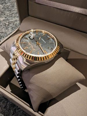 Uhr Armbanduhr Mathey Tissot Automatik - steel gold - 44 hrs Bild 7