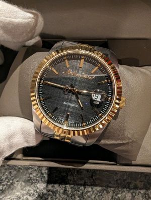 Uhr Armbanduhr Mathey Tissot Automatik - steel gold - 44 hrs Bild 2