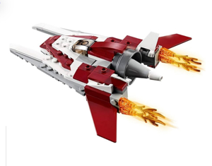 LEGO Creator Flugzeug der Zukunft, Raumschiff der Zukunft oder Roboter der Zukunft, 3-in-1 Bild 2