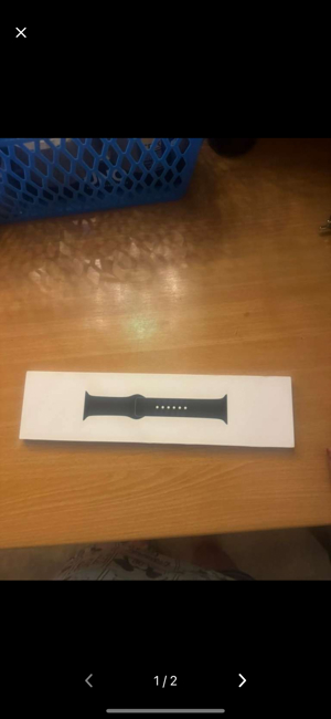 Apple Watch Series 8 Armband schwarz Bild 2