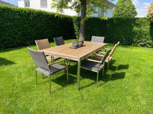 Gartentisch mit 6 Stühlen Bild 2