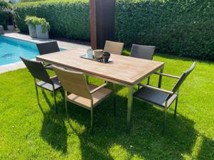 Gartentisch mit 6 Stühlen Bild 1