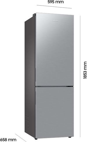 Samsung Kühl-Gefrier-Kombination, Kühlschrank mit Gefrierfach, 185 cm