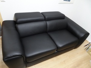 Fernsehen Couch Relax Sofa Kunstleder Kopflehne verstellbar Bild 1