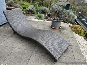 Gartenliege aus Polyrattan