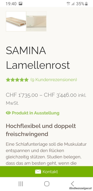 Samina Lamellenrost oder Lattenrost 2 Stk. Bild 4