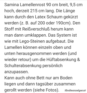 Samina Lamellenrost oder Lattenrost 2 Stk. Bild 5
