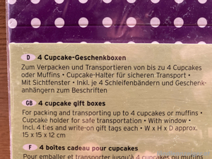 4 Tchibo Cupcake Muffin Geschenkboxen Bild 4