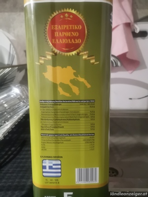 Virgin Olivenöl 5 L