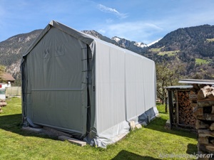Garagenzelt - Zelthalle - Zeltgarage - Zelt 4x6 m Bild 1