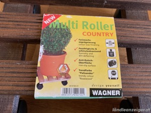 Pflanzenroller, Untersetzer für Topfpflanzen, Wagner Multiroller, Holz - NEU! Bild 2