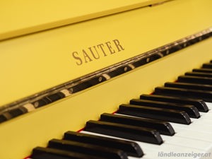 Hochwertiges Sautes Klavier in Gelb. Einzelstück ! Kostenlose Lieferung in ganz Vorarlberg (*) Bild 3