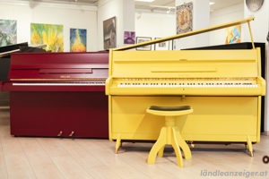 Hochwertiges Sautes Klavier in Gelb. Einzelstück ! Kostenlose Lieferung in ganz Vorarlberg (*) Bild 11