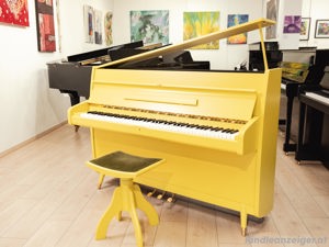 Hochwertiges Sautes Klavier in Gelb. Einzelstück ! Kostenlose Lieferung in ganz Vorarlberg (*) Bild 6