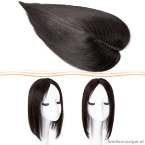 Remy Echthaar Topper für Frauen mit dünner werdendem Haar, Länge 30 cm Bild 2