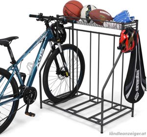 Fahrradständer für 3 Fahrräder und Zubehör