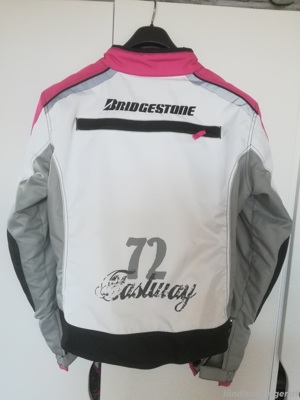 Fastway Sommerjacke Damen weiß-grau-schwarz-pink Gr. 42 44 Bild 2