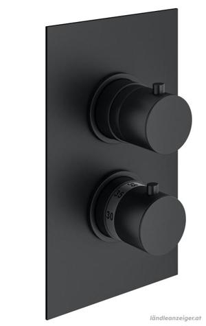 Mariner Unterputz-Thermostat für 2 Verbraucher, schwarz matt Bild 2