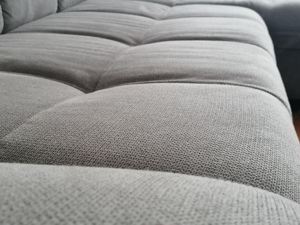Couch Sitzgruppe grau Textil Bild 4