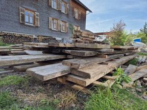 Holz Bretter Altholz Bodenbretter ca. 20m2 4,5 cm stark Bild 2