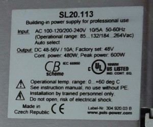 Netzteil Puls Power Supply SL20.113, für 1-Phasen-Systeme, gebraucht Bild 4