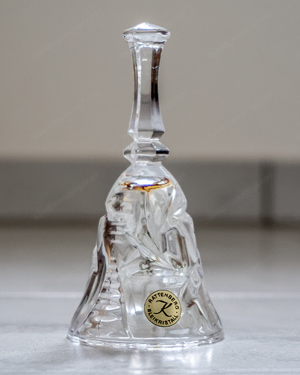 Bleikristall Tischglocke v. Rattenberg, vintage, Glöckchen, Bleikristallglas, Kristallglas Glocke    Bild 1