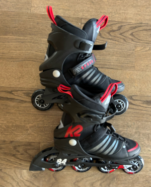 Neuwertige K2 F.I.T 84 Speed Alu Inline Skates  Bild 4