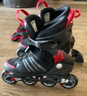 Neuwertige K2 F.I.T 84 Speed Alu Inline Skates  Bild 2