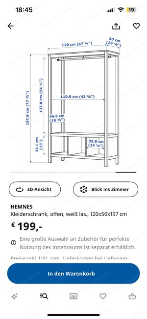 Ikea Hemnes Gaderobe Bild 3