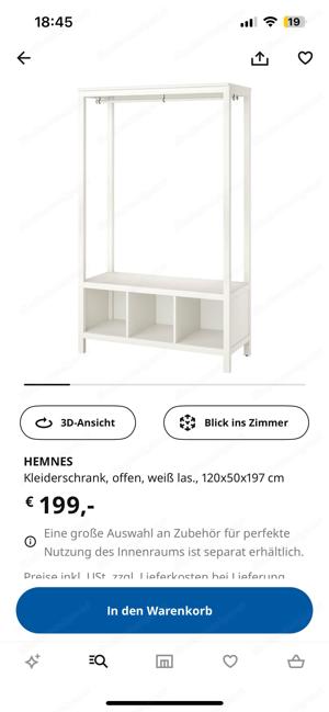 Ikea Hemnes Gaderobe Bild 2