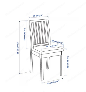 IKEA EKEDALEN Tisch mit 10 Stühlen ausziehbar 180(240) cm Bild 4