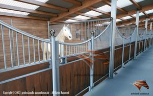 Pferdeboxen für Ihren Pferdestall - Boxentrennwände, Vorderwände, Innenboxen, Pferdebox - Trennwände Bild 6