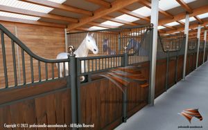 Pferdeboxen für Ihren Pferdestall - Boxentrennwände, Vorderwände, Innenboxen, Pferdebox - Trennwände Bild 3