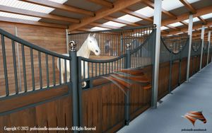 Pferdeboxen für Ihren Pferdestall - Boxentrennwände, Vorderwände, Innenboxen, Pferdebox - Trennwände Bild 5