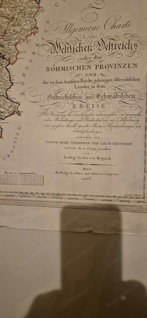 alte Landkarte   Jg.1806 Bild 1