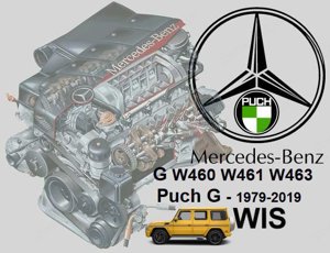 Mercedes G G-Klasse Puch (W460-W463) Werkstatt Service PROFI Reparatur CD 1979-2019 Neueste Ausgabe Bild 9