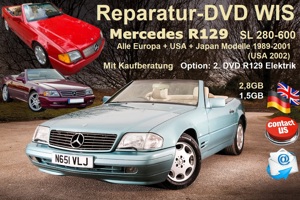 Mercedes SL 129 - R129 Reparatur CD DVD Service + Videos SL-Bildschirmschoner uvm.Werkstatthandbuch  Bild 9