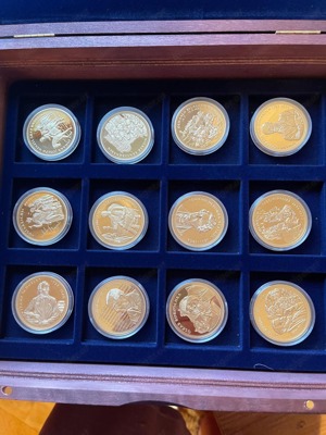 100 Stück vergoldete Münzen jeglicher Art mit Zertifikat Bild 3