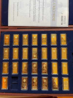 100 Stück vergoldete Münzen jeglicher Art mit Zertifikat Bild 6