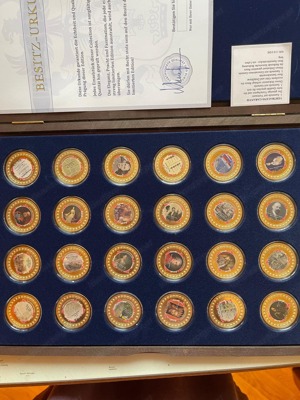 100 Stück vergoldete Münzen jeglicher Art mit Zertifikat Bild 7