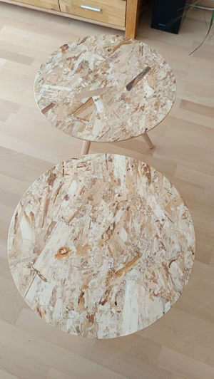 2x Holz Beistelltisch Couchtisch Nachttisch Bild 1