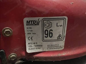 MTD 46 S Benzinrasenmäher mit Antrieb