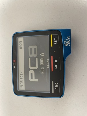 SRM Powercontrol PC 8 in blau mit GPS